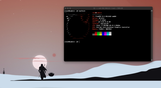 FreeBSD installed