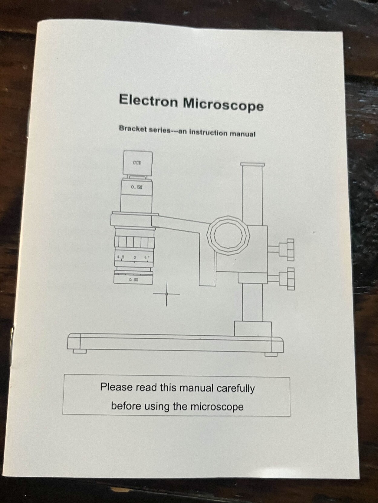 Not really an electron microscope